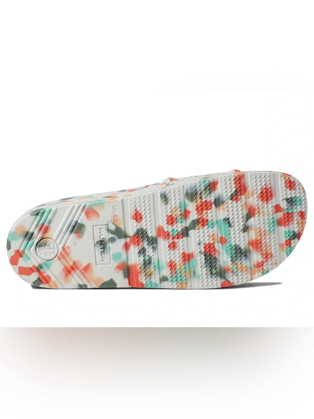 NWT  Hunter Original Bloom Algae Marble Lightweight Slide Sandals Mens 11